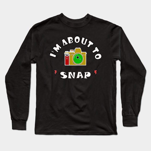 Street Photographer Camera flash Long Sleeve T-Shirt by fantastic-designs